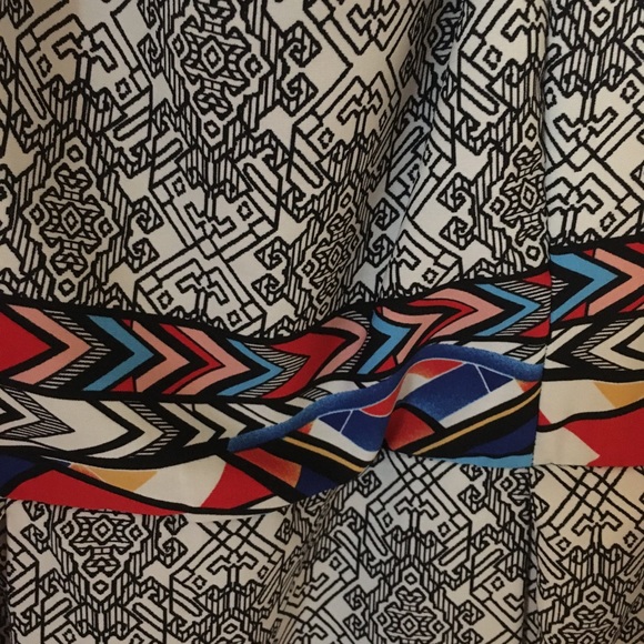 Modcloth dress black white zigzag XL - Picture 2 of 4